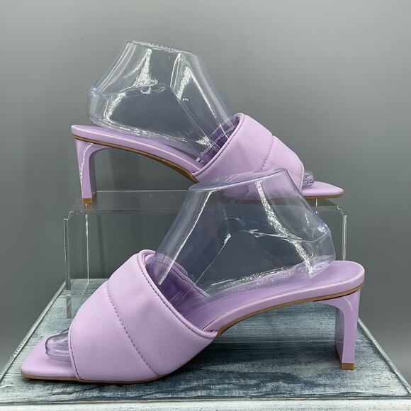 NEW Open Edit Women’s Cava Adjustable Slide Sandals Purple Size 8M - Picture 2 of 10